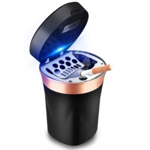 SOLARXIA Car Ashtray, Auto Ashtray Cigar Electronic Cigarette Lighter Detachable Solar Powered